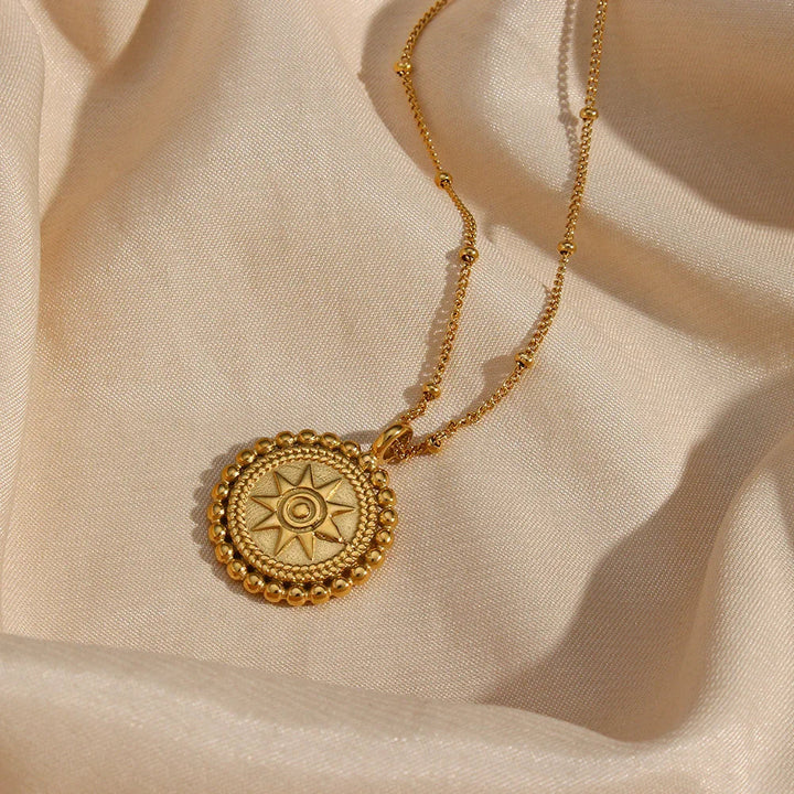 Gold-Plated Star Pendant Necklace For Women