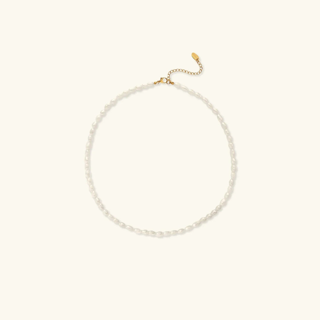 Gold-Plated Faux Pearl Necklace 2-Piece Set for Women
