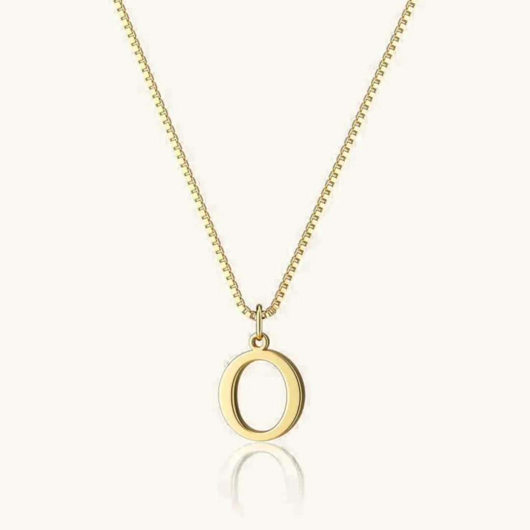 Gold-Tone Letter Initial Pendant Necklace