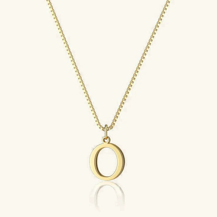 Gold-Tone Letter Initial Pendant Necklace