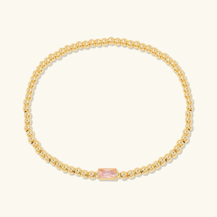 Gold-Plated Celine Birthstone Bracelet