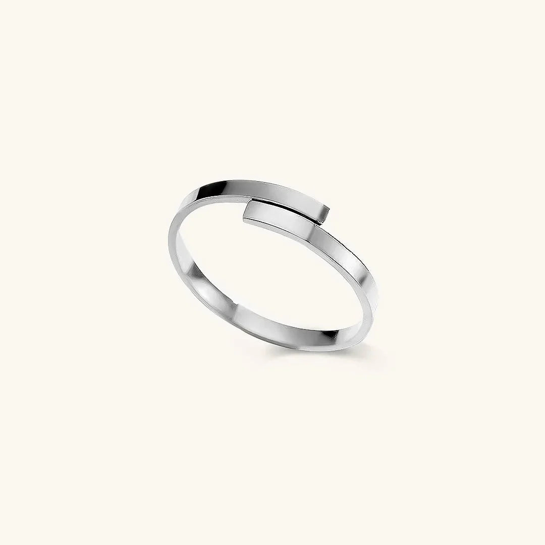 Gold-Plated Geometric Ring for Women