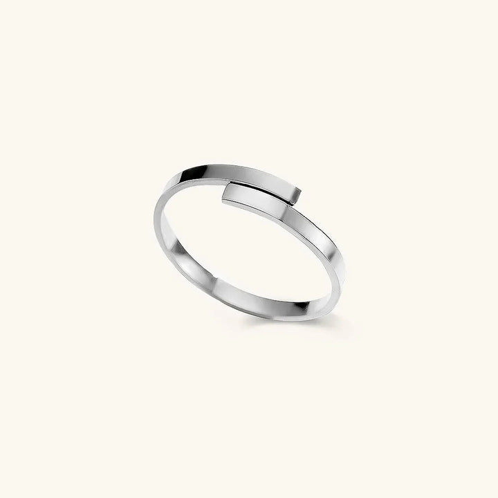 Gold-Plated Geometric Ring for Women