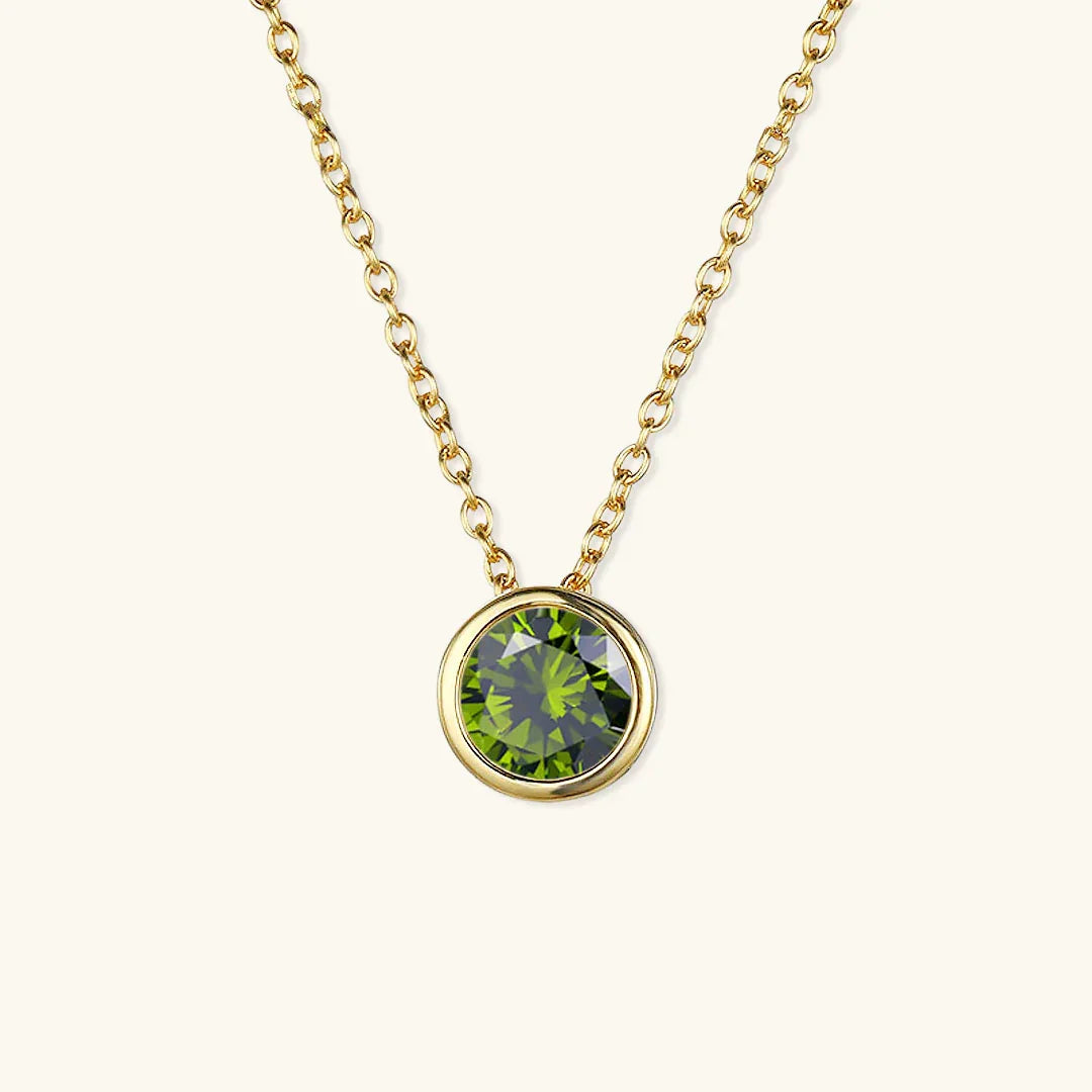 Gold-Plated Crystal Pendant Necklace for Women