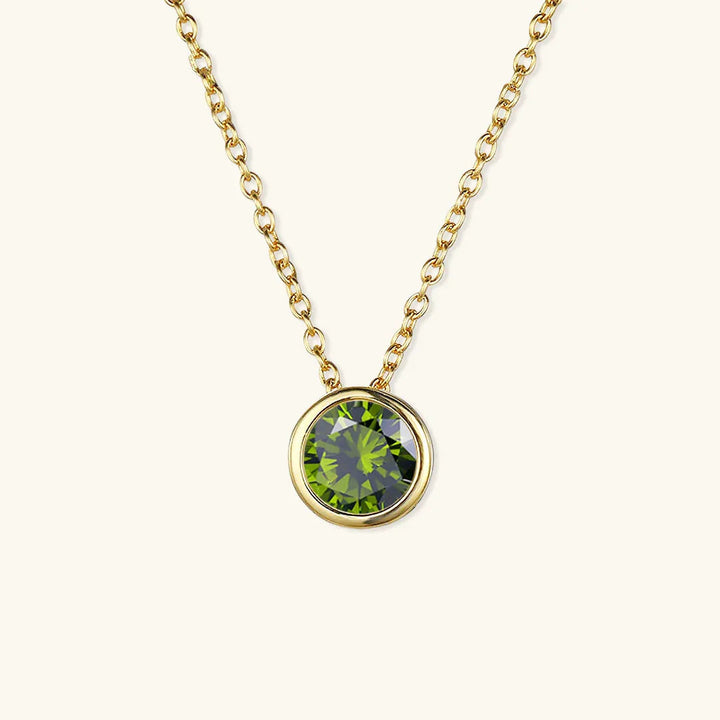 Gold-Plated Crystal Pendant Necklace for Women