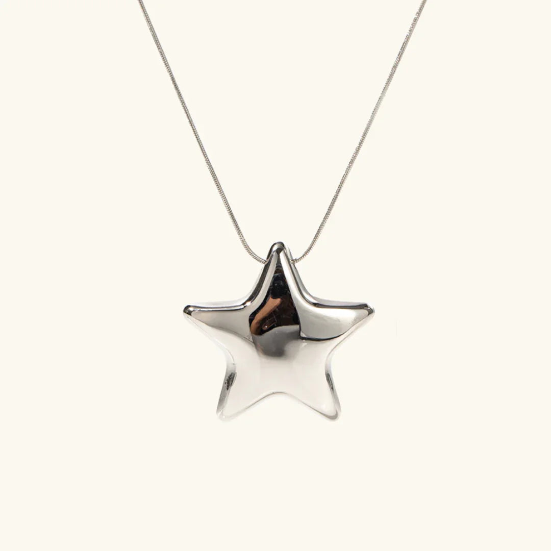 Gold-Plated Star Pendant Necklace for Women