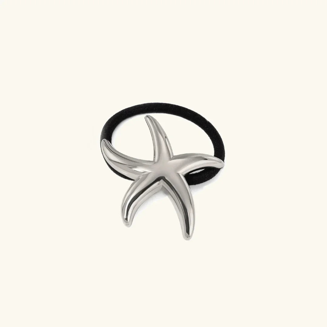 Gold-Plated Starfish Hair Tie