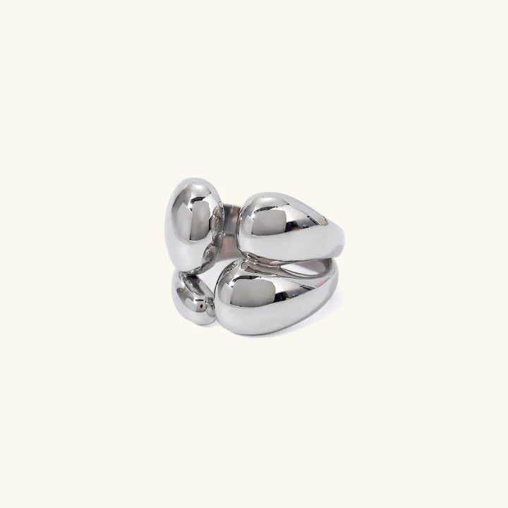 Gold-Plated Ring with Twisted Bands