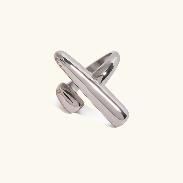 Gold-Plated Open-Ended Bar Ring
