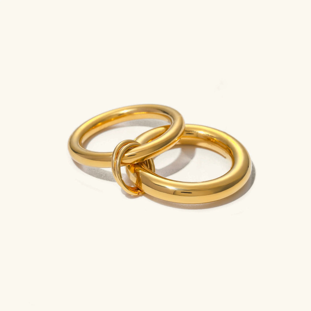 Gold-Plated Stackable Ring for Women