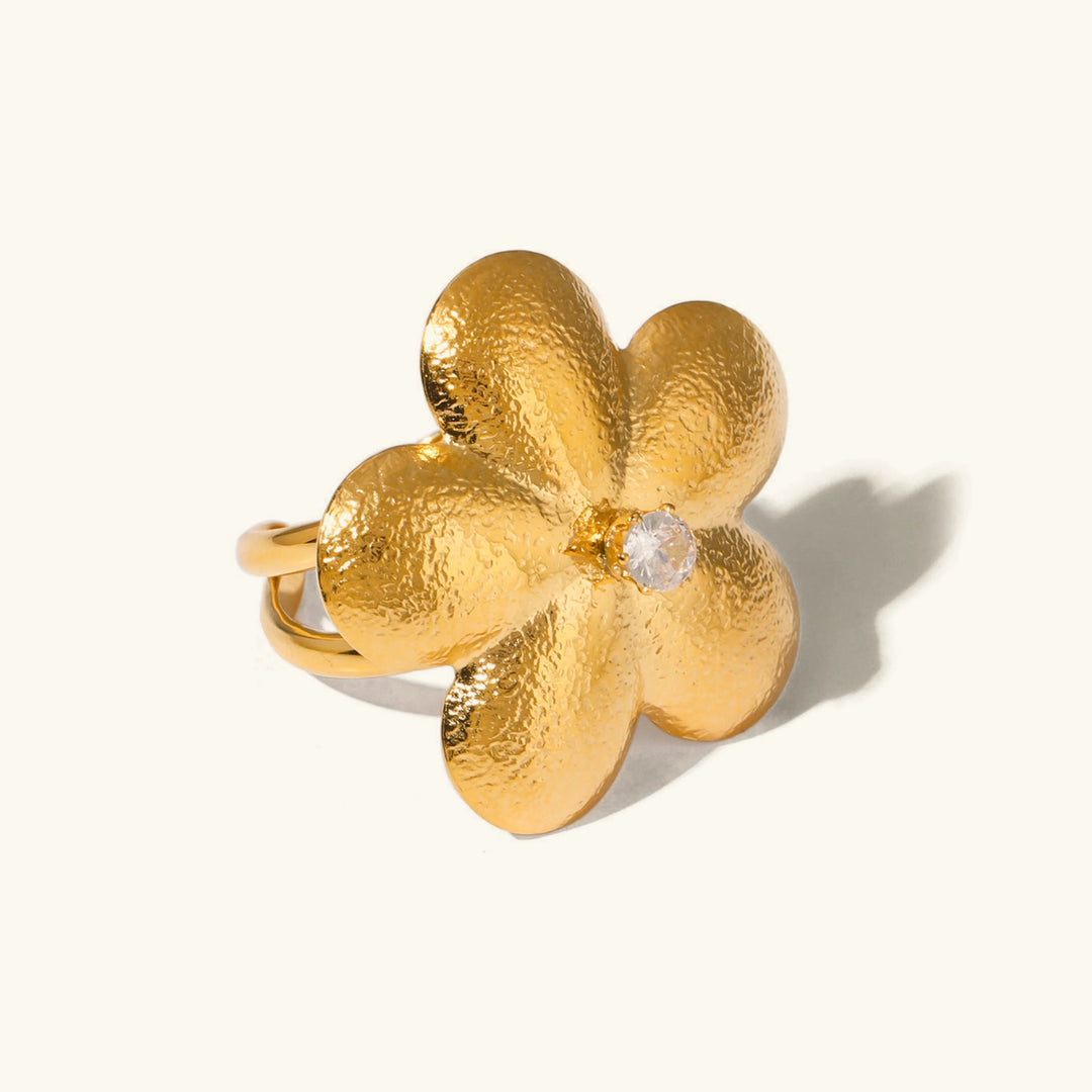 Gold-Plated Flora Gold Petal Ring
