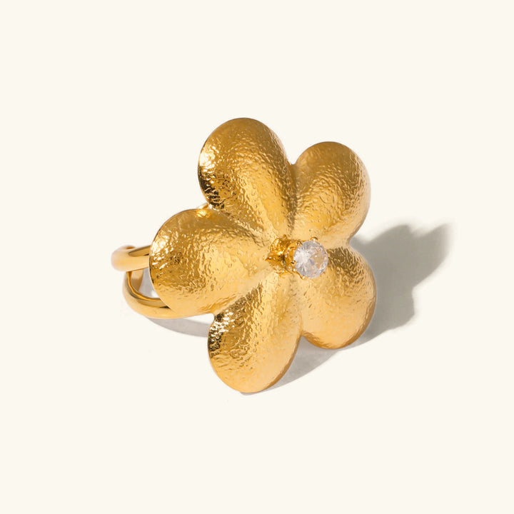 Gold-Plated Flora Gold Petal Ring