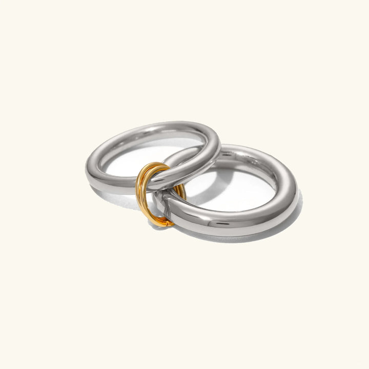 Gold-Plated Stackable Ring for Women
