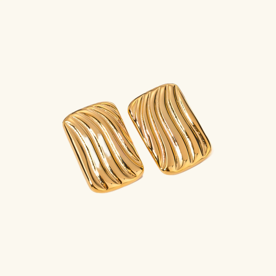 Gold-Plated Stainless Steel Earrings
