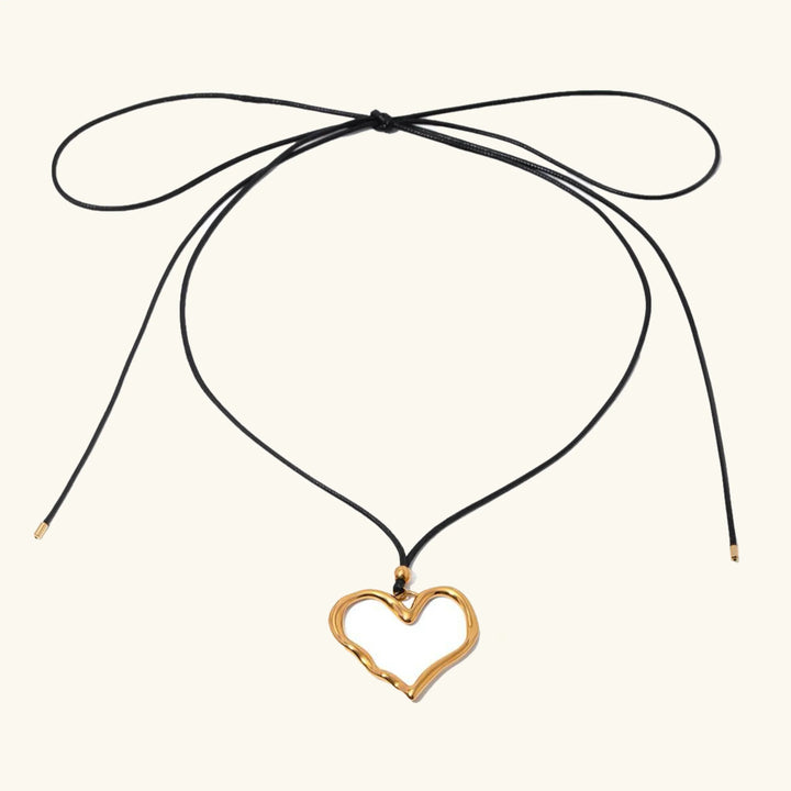 Gold-Plated Heart Pendant Necklace