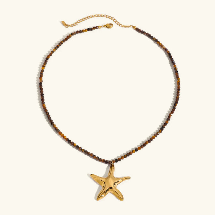 Gold-Plated Starfish Pendant Necklace for Women