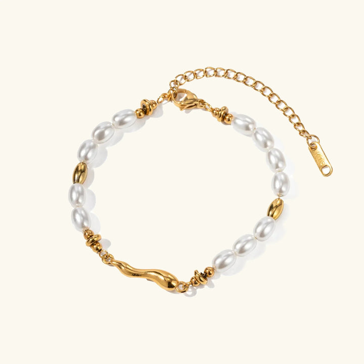 Gold-Plated Freshwater Pearl Bracelet