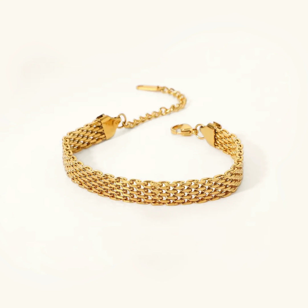 Gold-Plated Multi-Chain Bracelet