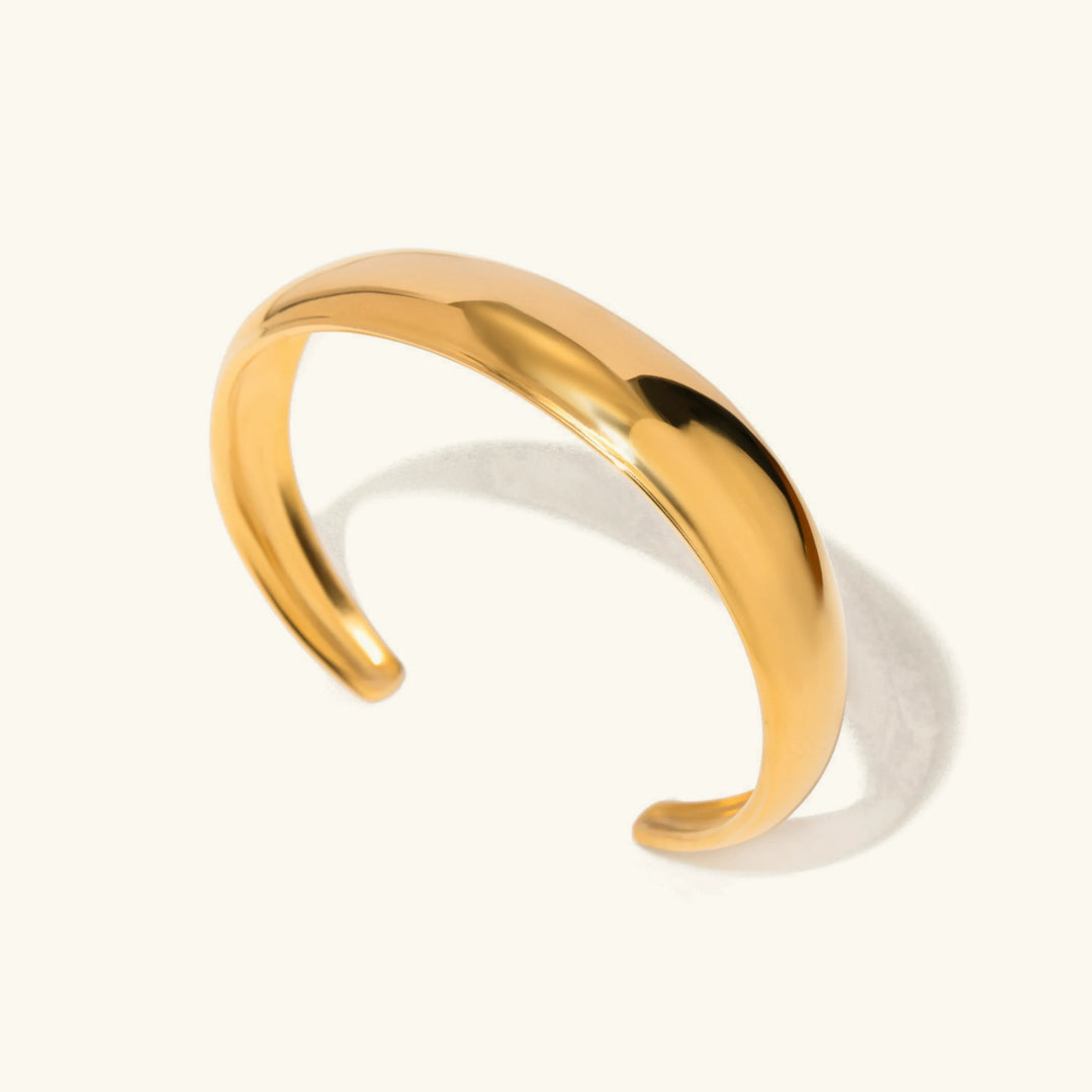 Gold-Plated Classic Bangle for Women