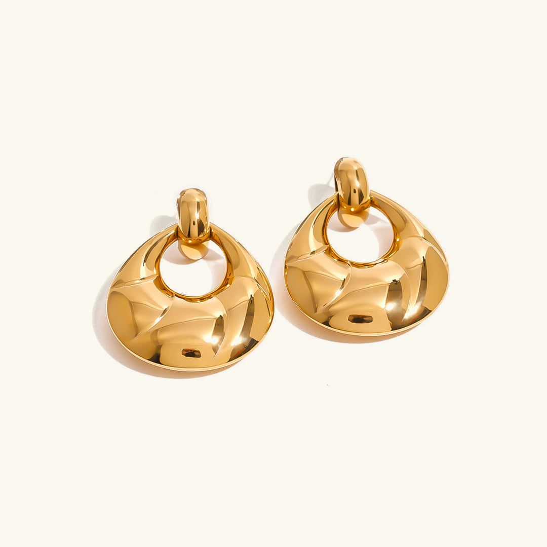 Gold-Plated Coralyn Hoop Earrings