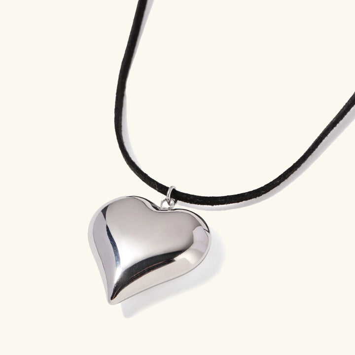 Gold-Plated Heart Pendant Necklace