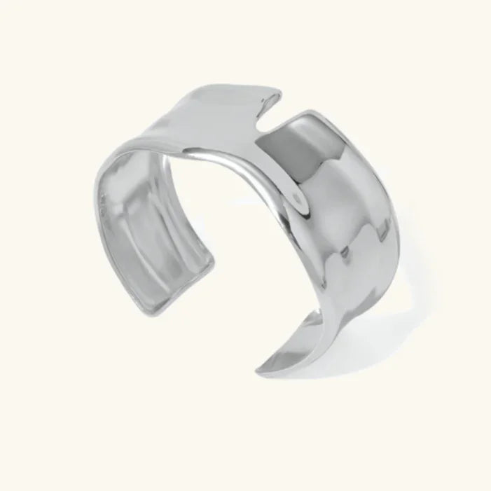 Gold-Plated Minimalist Cuff Bracelet
