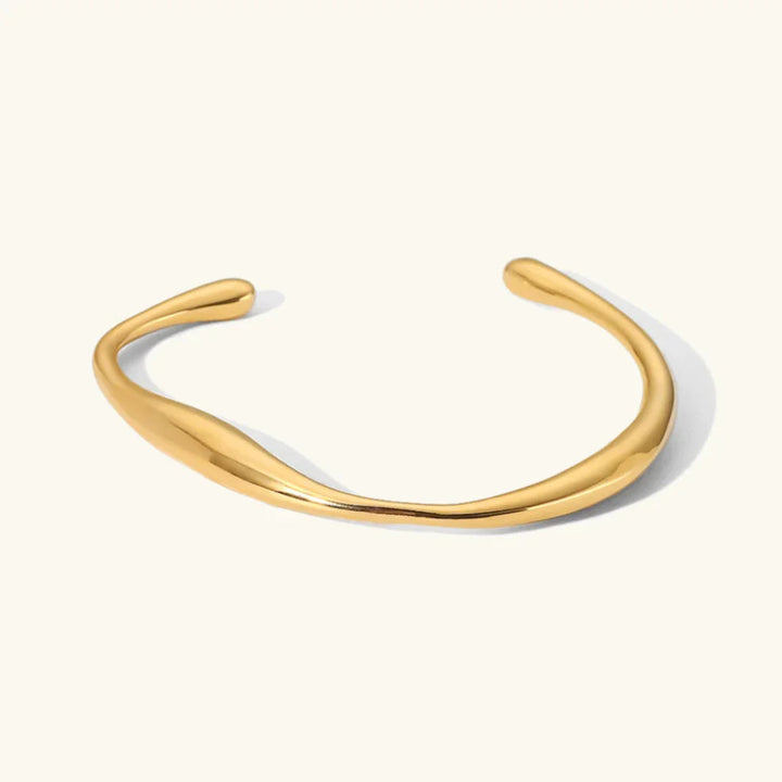Gold-Plated Cuff Bangle for Women