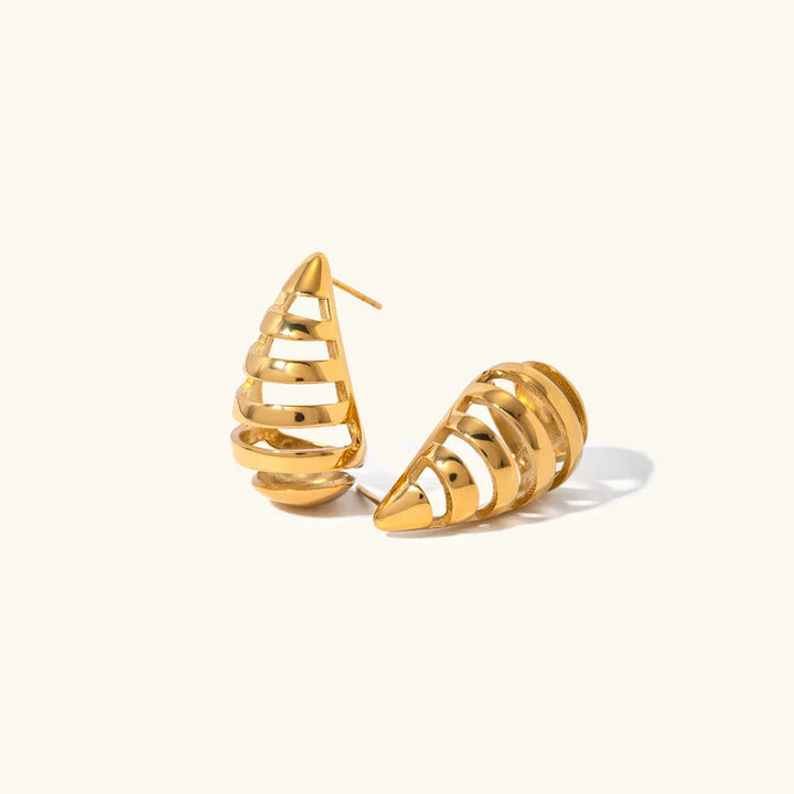 Gold-Plated Teardrop Drop Earrings for Women