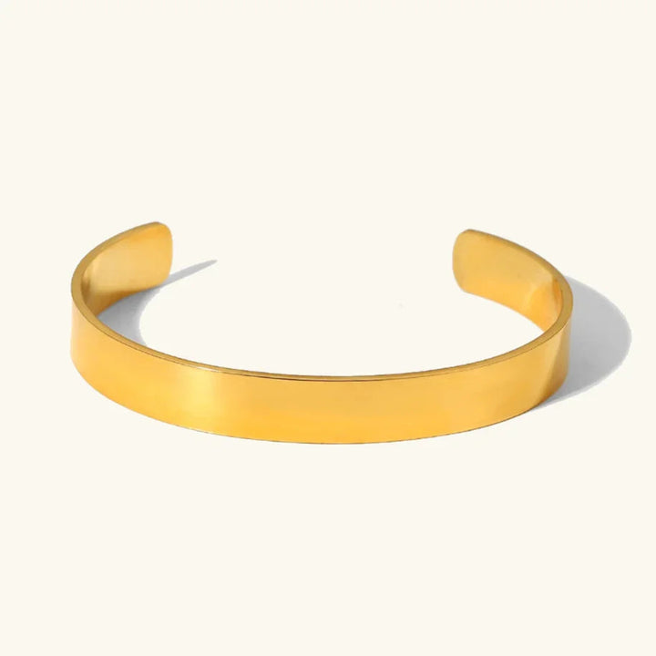 Gold-Plated Adjustable Cuff Bracelet