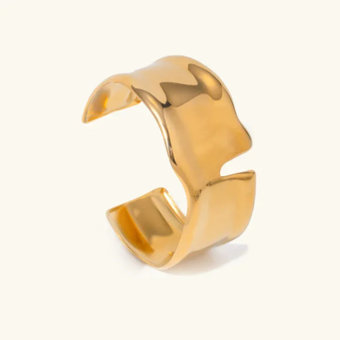 Gold-Plated Minimalist Cuff Bracelet