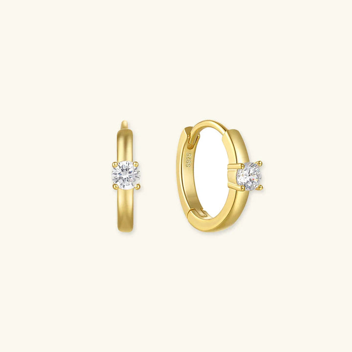 Gold-Plated Morgana Pixie Earrings with Diamond Accent