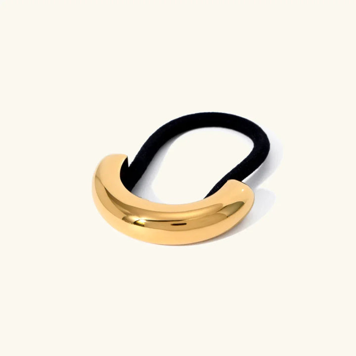 Gold-Plated Glossy Arch Pony Cuff