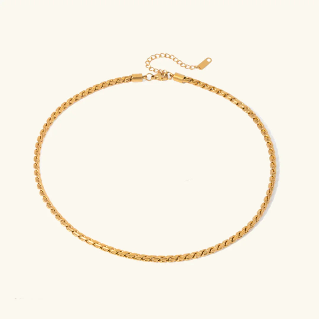 Gold-Plated Chain Necklace for Women