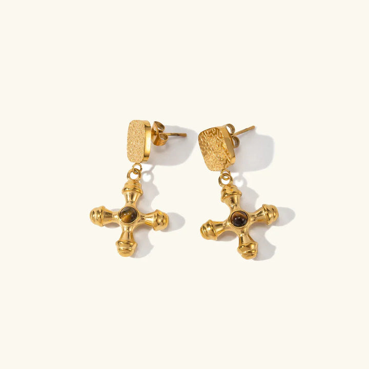 Gold-Plated Della Earrings