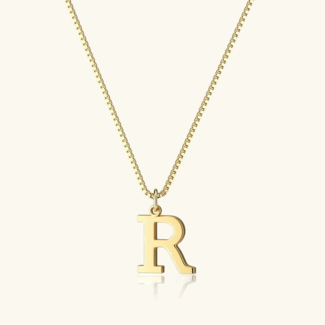 Gold-Tone Letter Initial Pendant Necklace