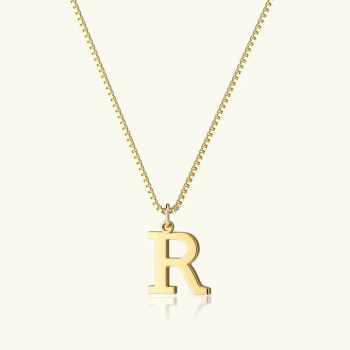 Gold-Tone Letter Initial Pendant Necklace