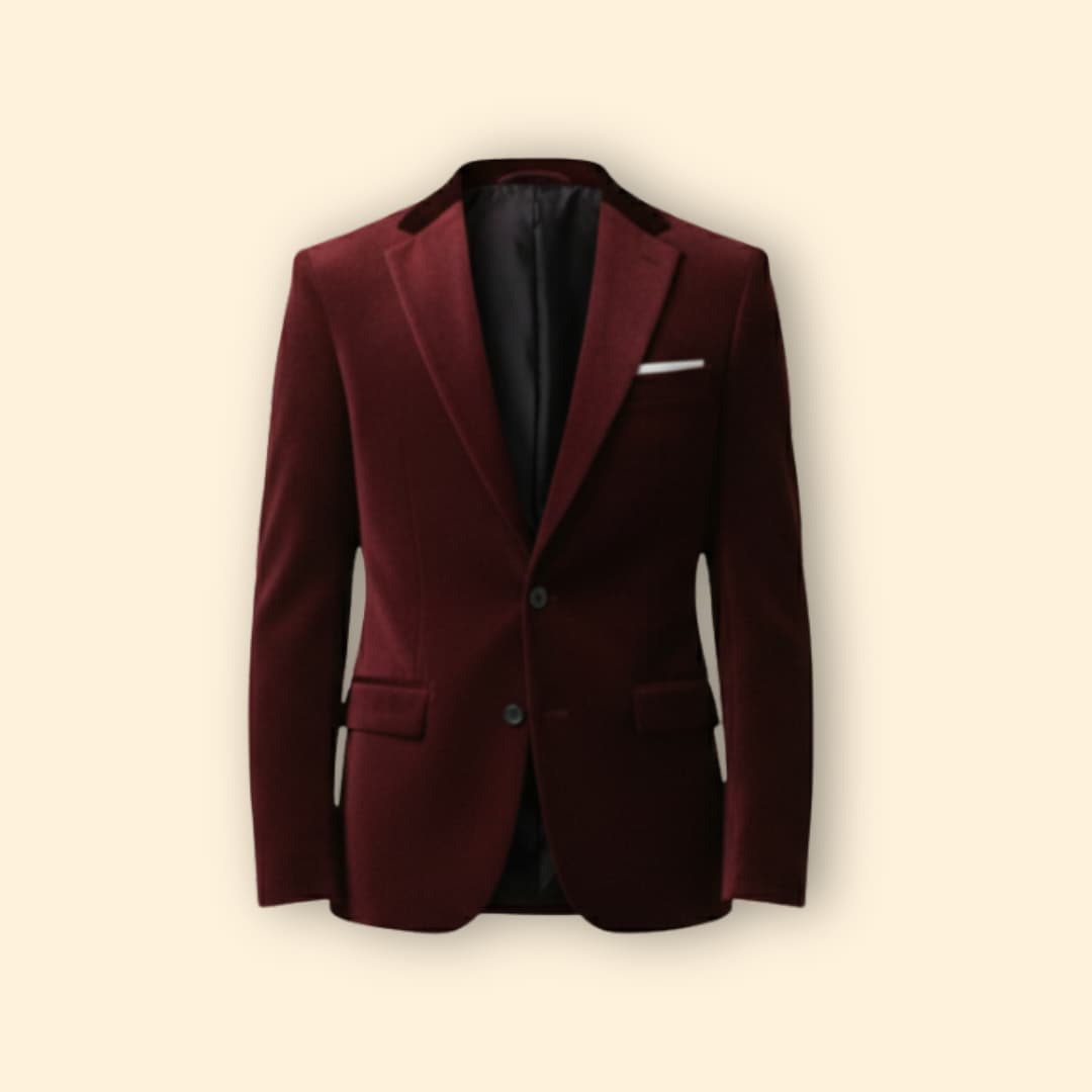 Refined Evening Velvet Blazer