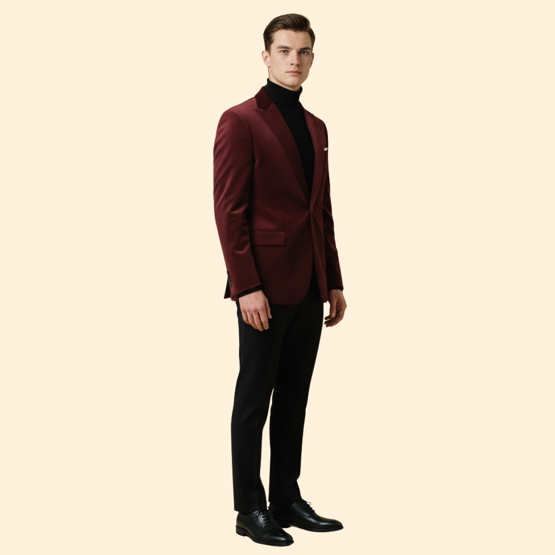 Refined Evening Velvet Blazer