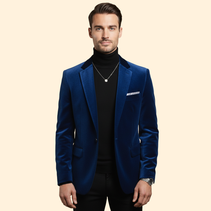 Refined Evening Velvet Blazer