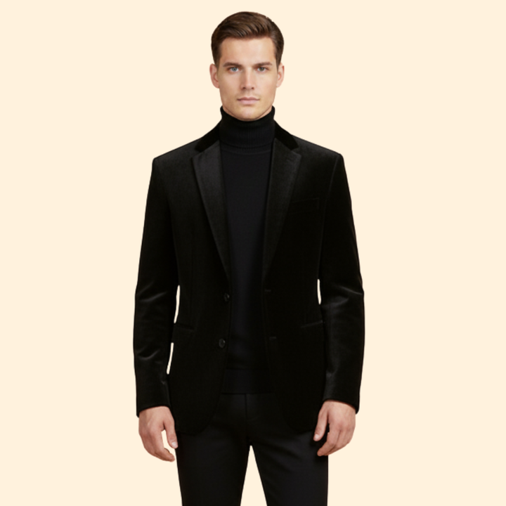 Refined Evening Velvet Blazer
