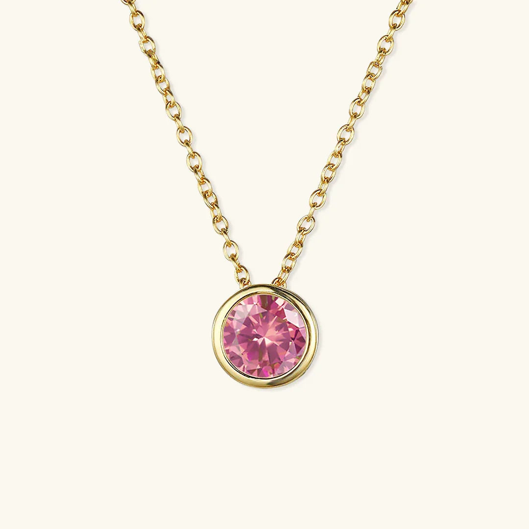 Gold-Plated Crystal Pendant Necklace for Women