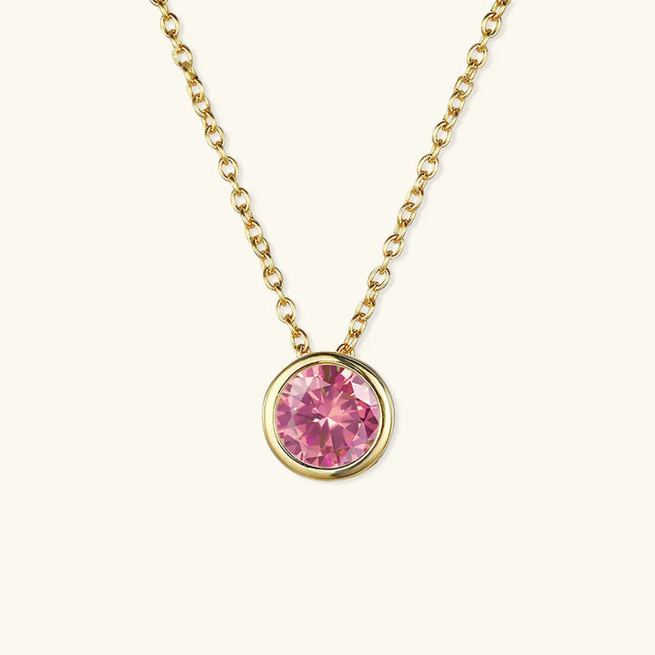 Gold-Plated Crystal Pendant Necklace for Women