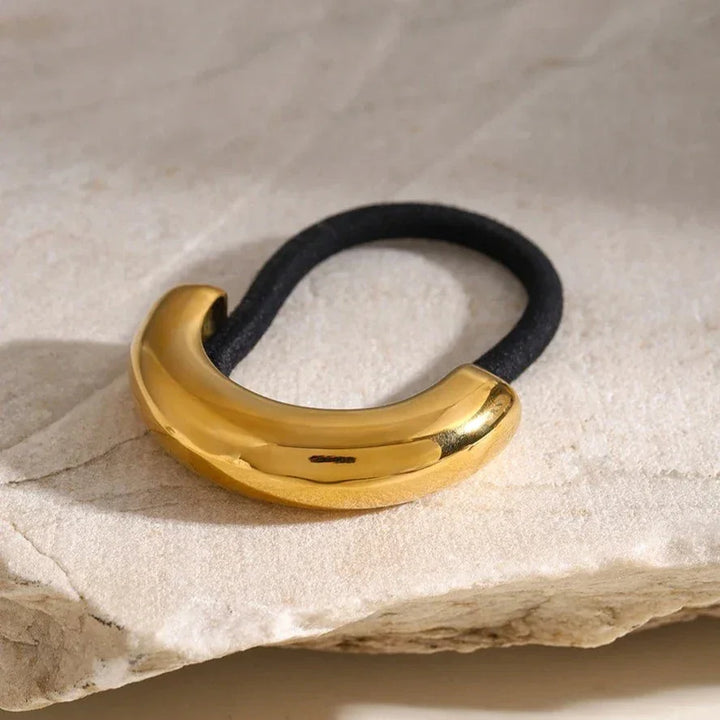 Gold-Plated Glossy Arch Pony Cuff
