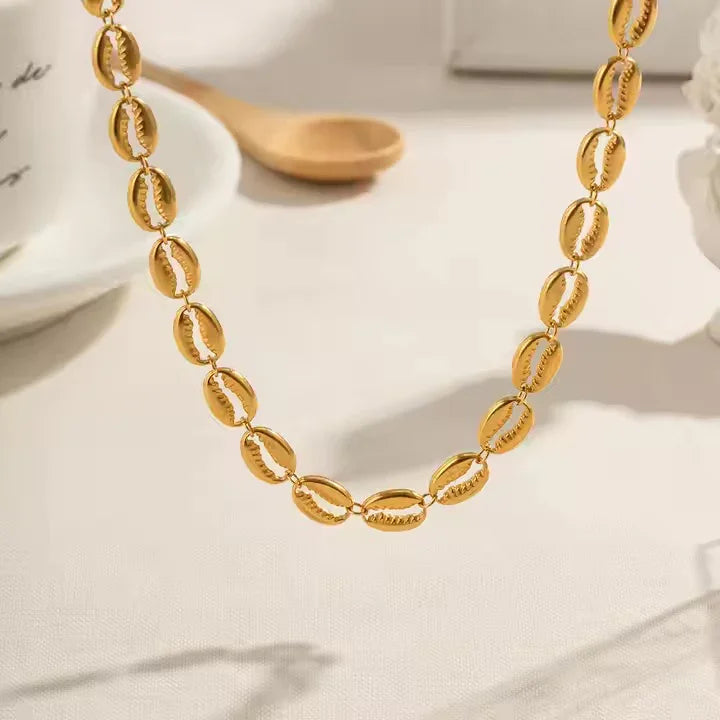 Gold-Plated Pacifica Seashell Necklace