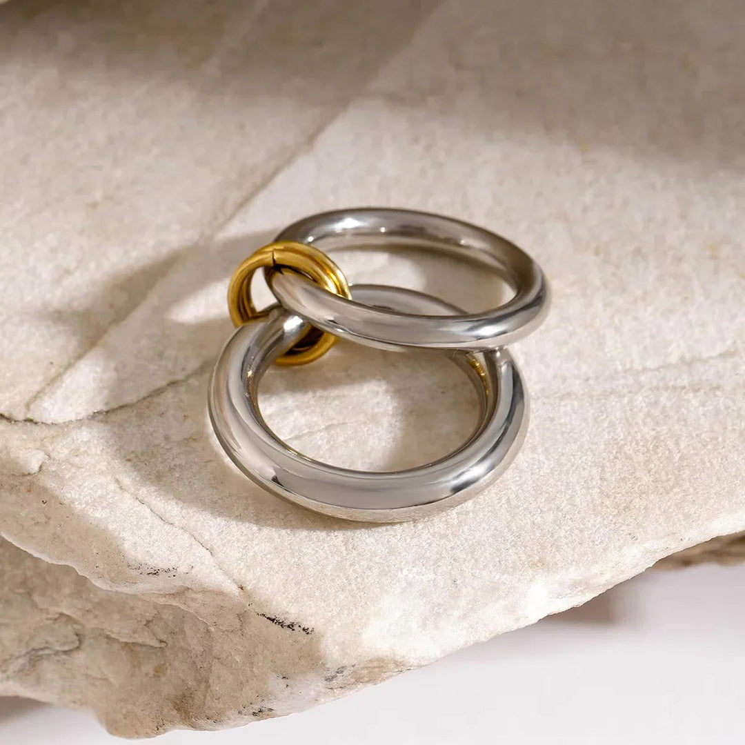 Gold-Plated Stackable Ring for Women