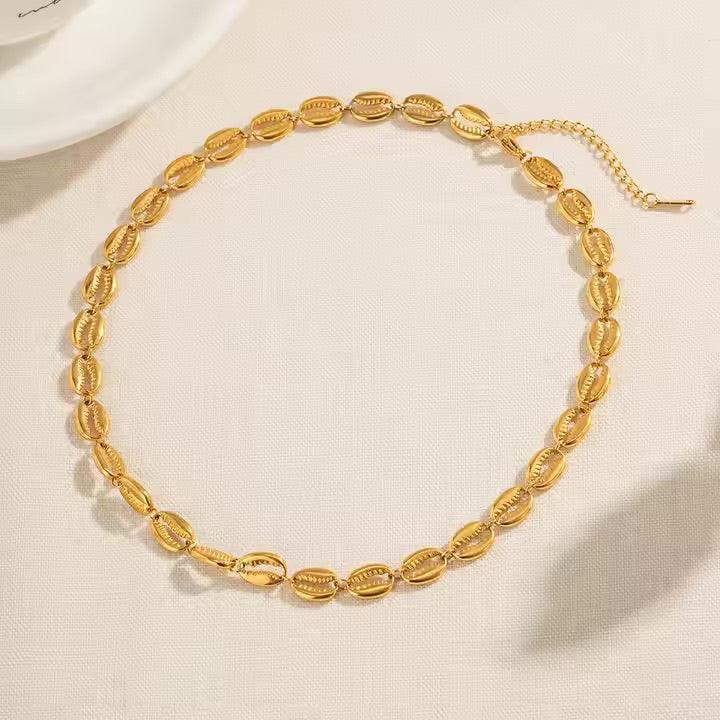 Gold-Plated Pacifica Seashell Necklace