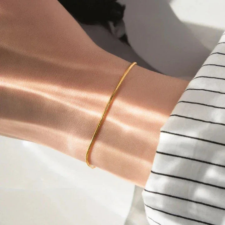 Gold-Plated Snake Chain Bracelet