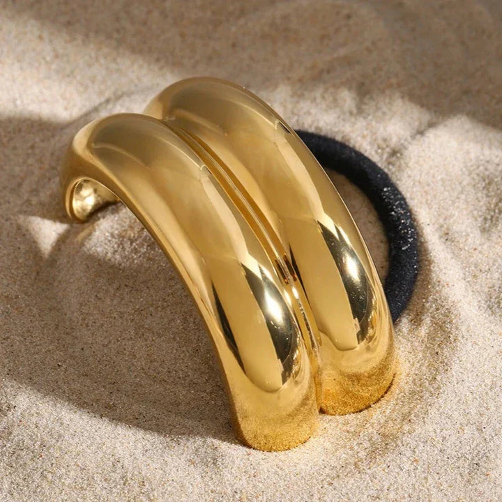 Gold-Plated Double Arch Pony Cuff