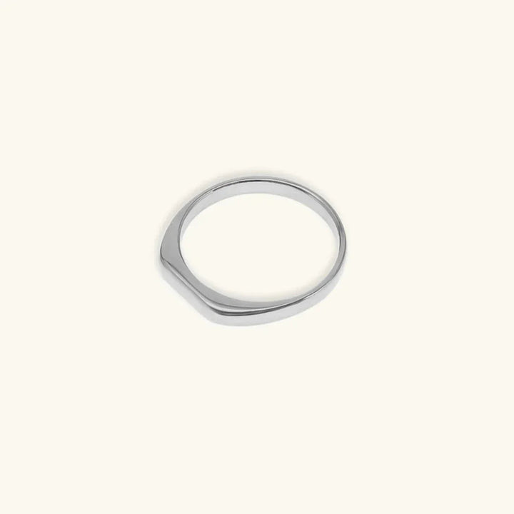 Gold-Plated Geometric Band Ring Women