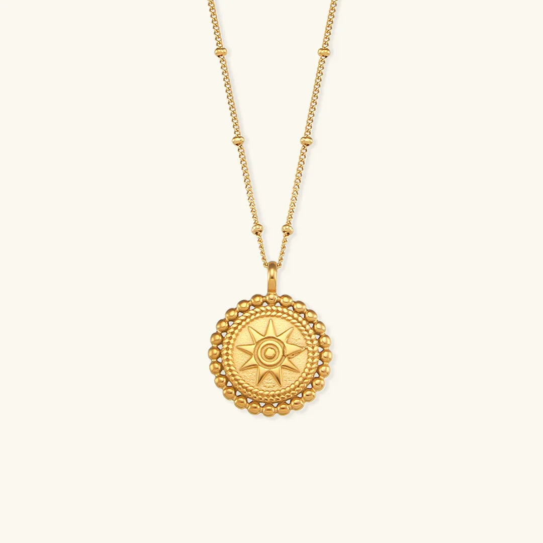 Gold-Plated Star Pendant Necklace For Women